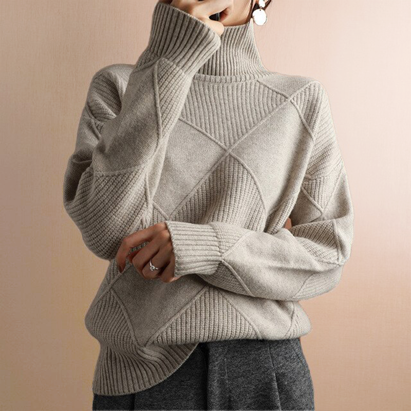 Amelie Chunky Knit Roll Turtleneck