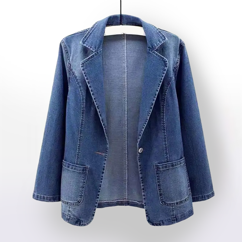 Elena Belccini Classic Denim Blazer