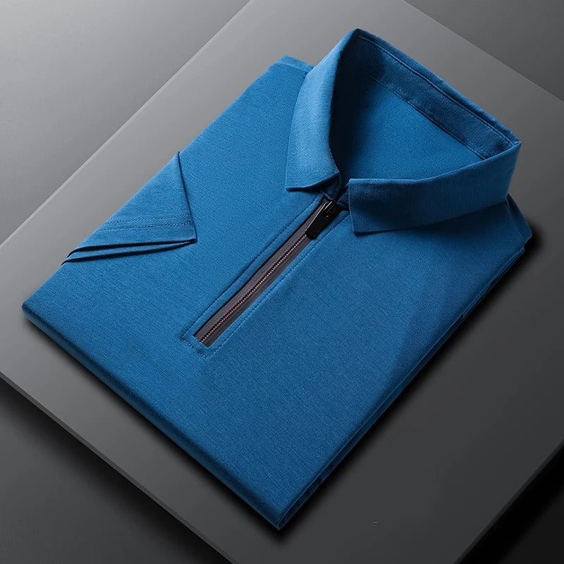 Vinzéncio Silk Short-Sleeve Polo