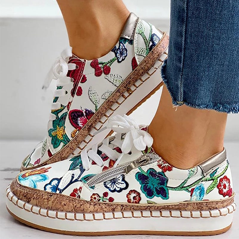 Marie-Caley Vibrant Floral Sneaker