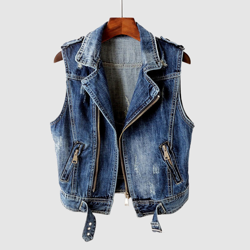 Izy Lynden Sleek Denim Vest