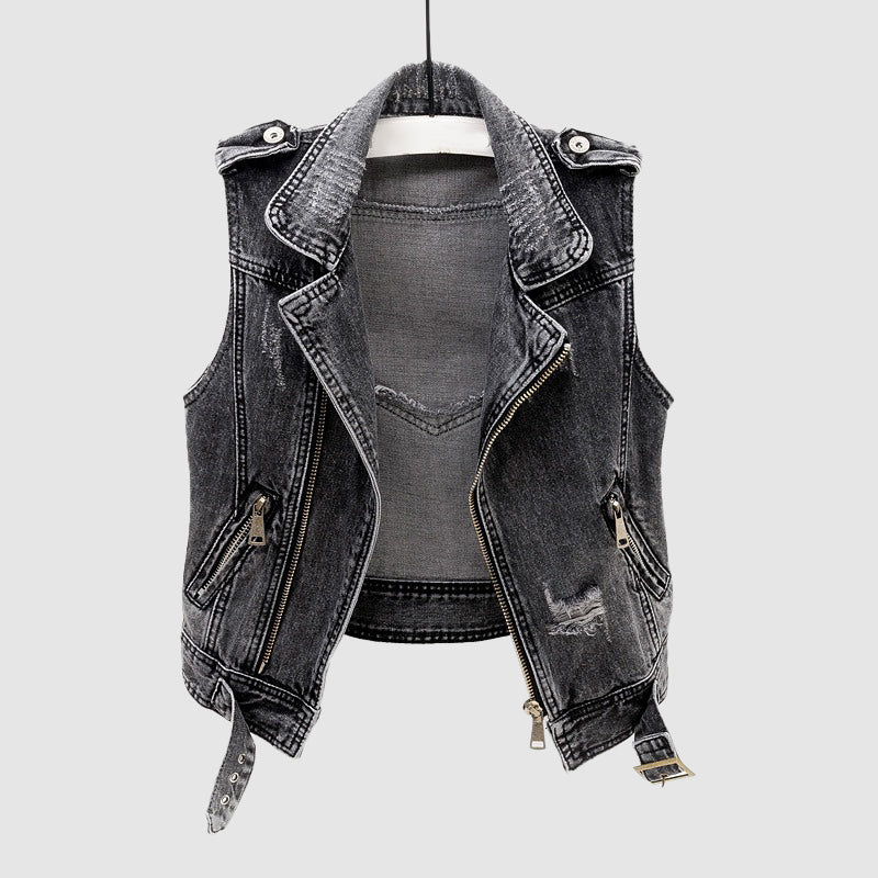 Izy Lynden Sleek Denim Vest