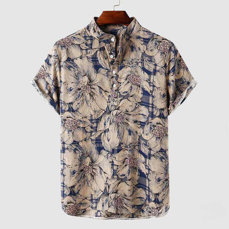 Milano-Calou Floral Linen Shirt