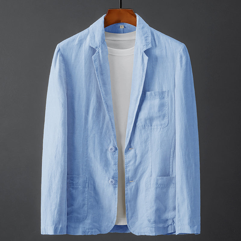 Milano-Calou Minimalist Linen Blazer