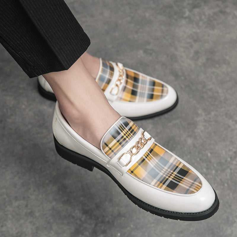 Harrison Plaid Leather Loafer