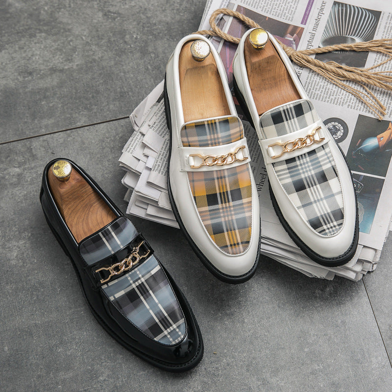 Harrison Plaid Leather Loafer