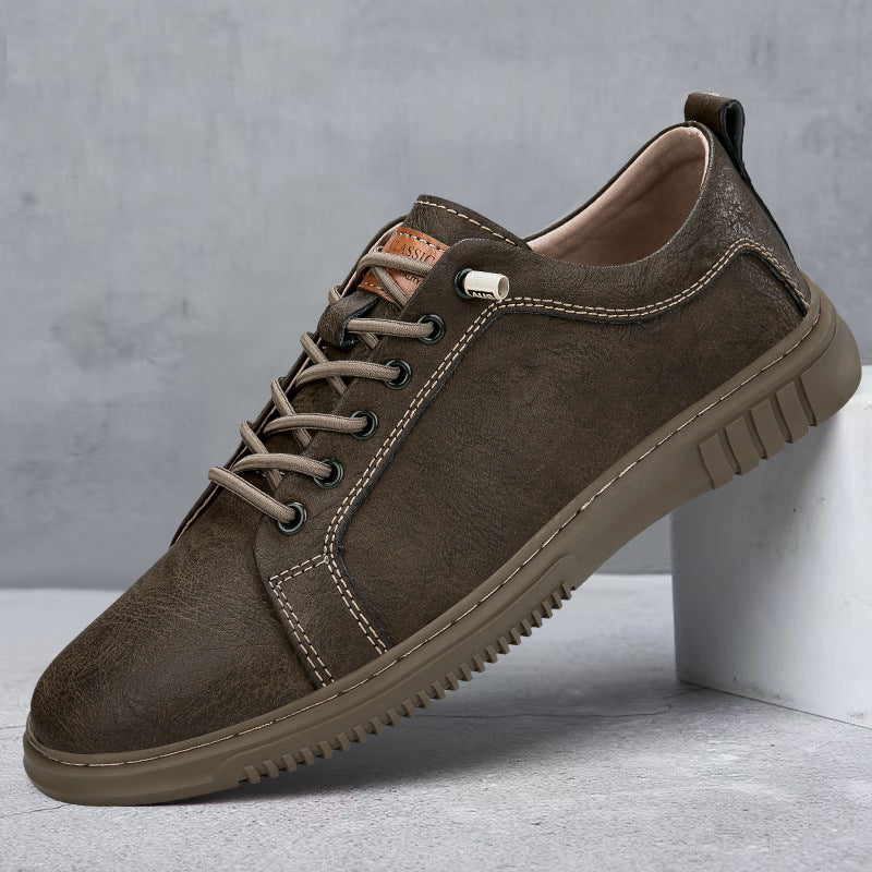 UrbanKicks™ Genuine Leather Sneakers