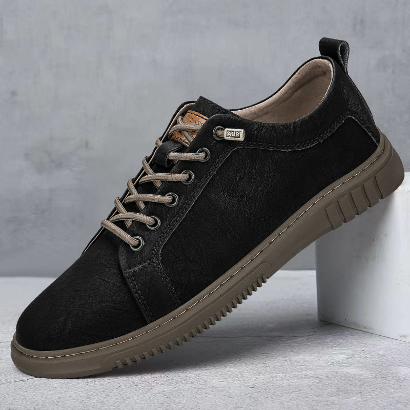 UrbanKicks™ Genuine Leather Sneakers