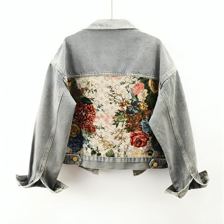 Heritage Floral Denim Jacket by Ava St. Clair™