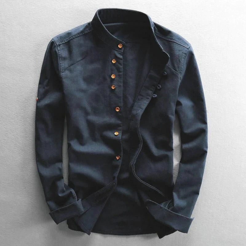 RÉMY-SINCLAIRE MINIMALIST LINEN SHIRT