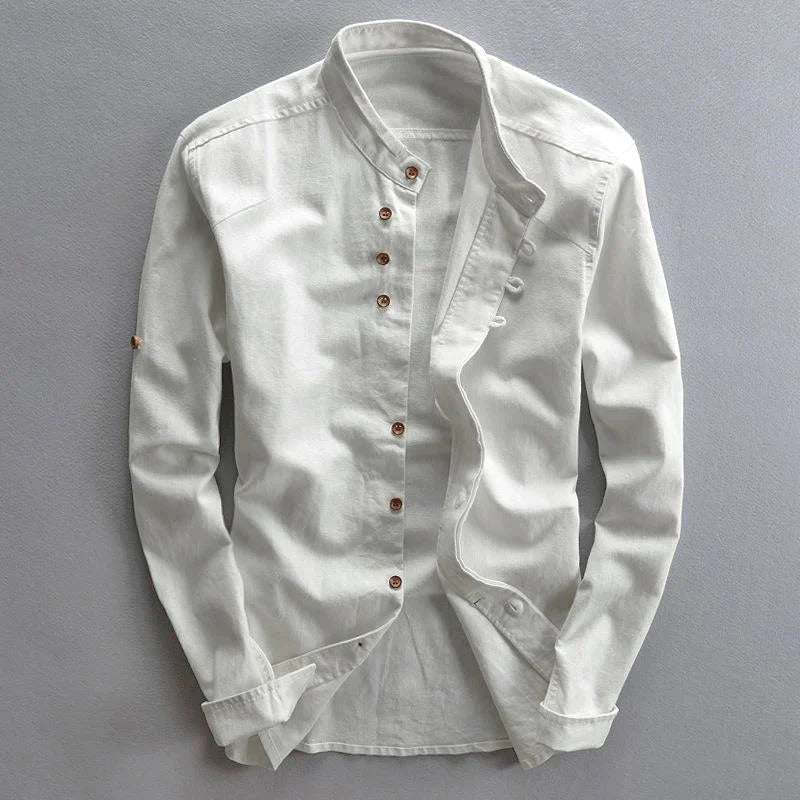 RÉMY-SINCLAIRE MINIMALIST LINEN SHIRT