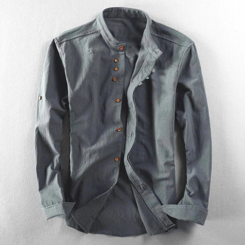 RÉMY-SINCLAIRE MINIMALIST LINEN SHIRT