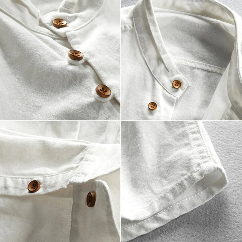 RÉMY-SINCLAIRE MINIMALIST LINEN SHIRT