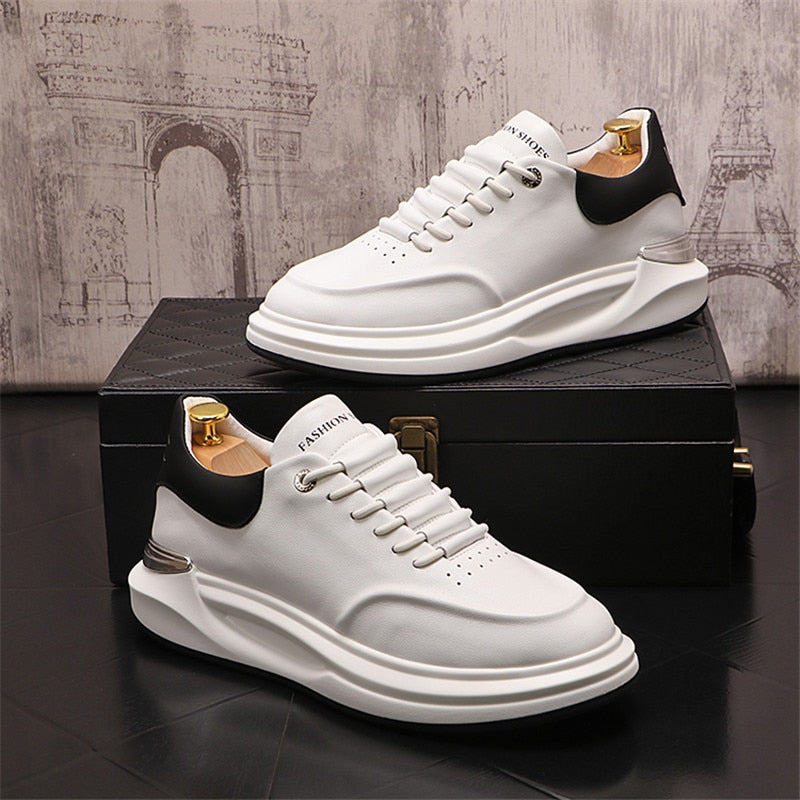 Milano-Caley Leather Platform Sneaker