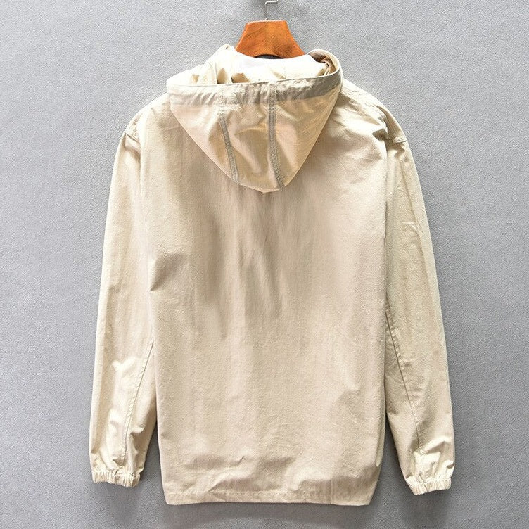 VALENTINO HOODED 100% LINEN JACKET