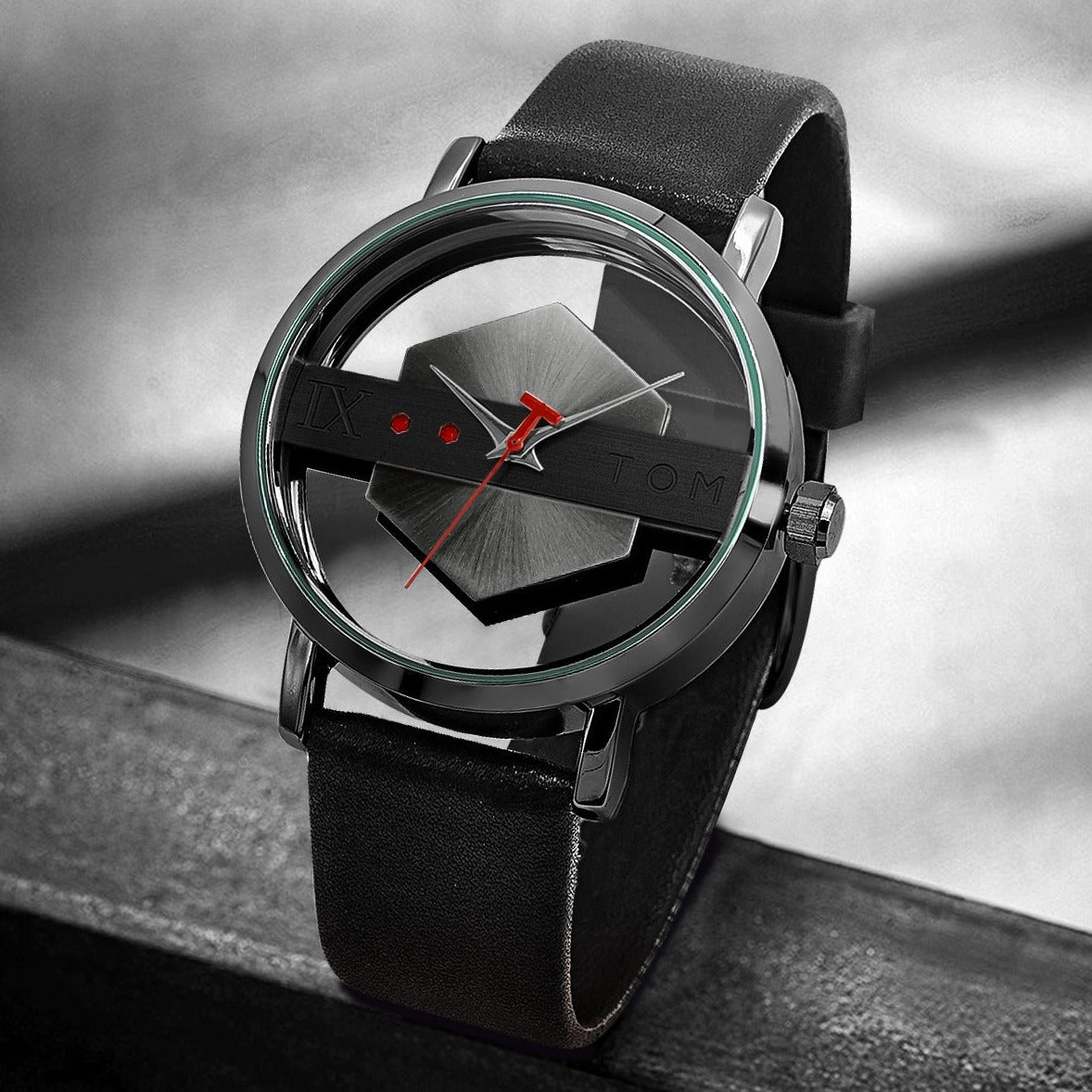 Tomi Sleek Leather Watch