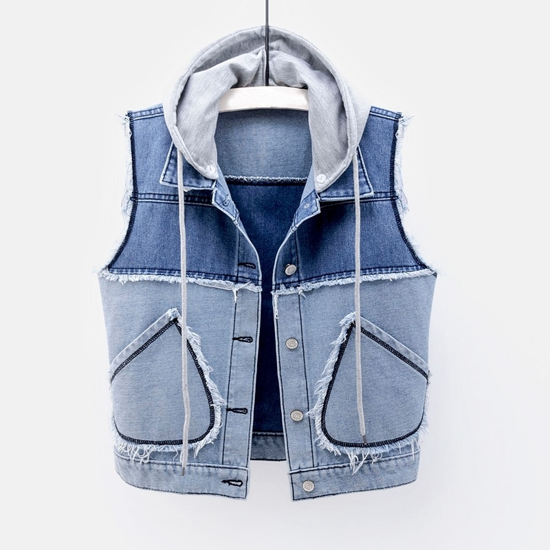 Celeste Edgy Denim Vest