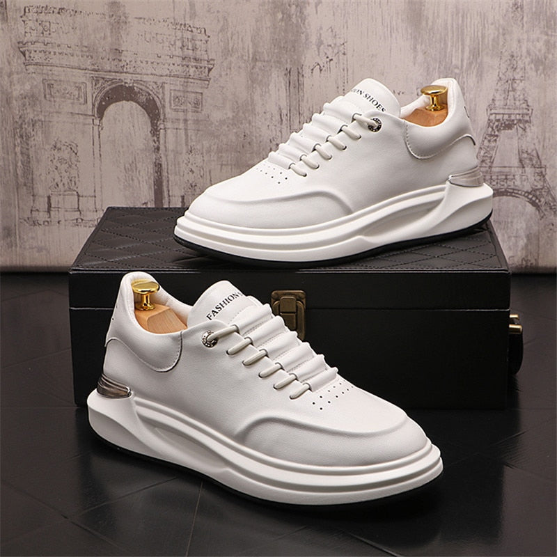 Milano-Caley Leather Platform Sneaker