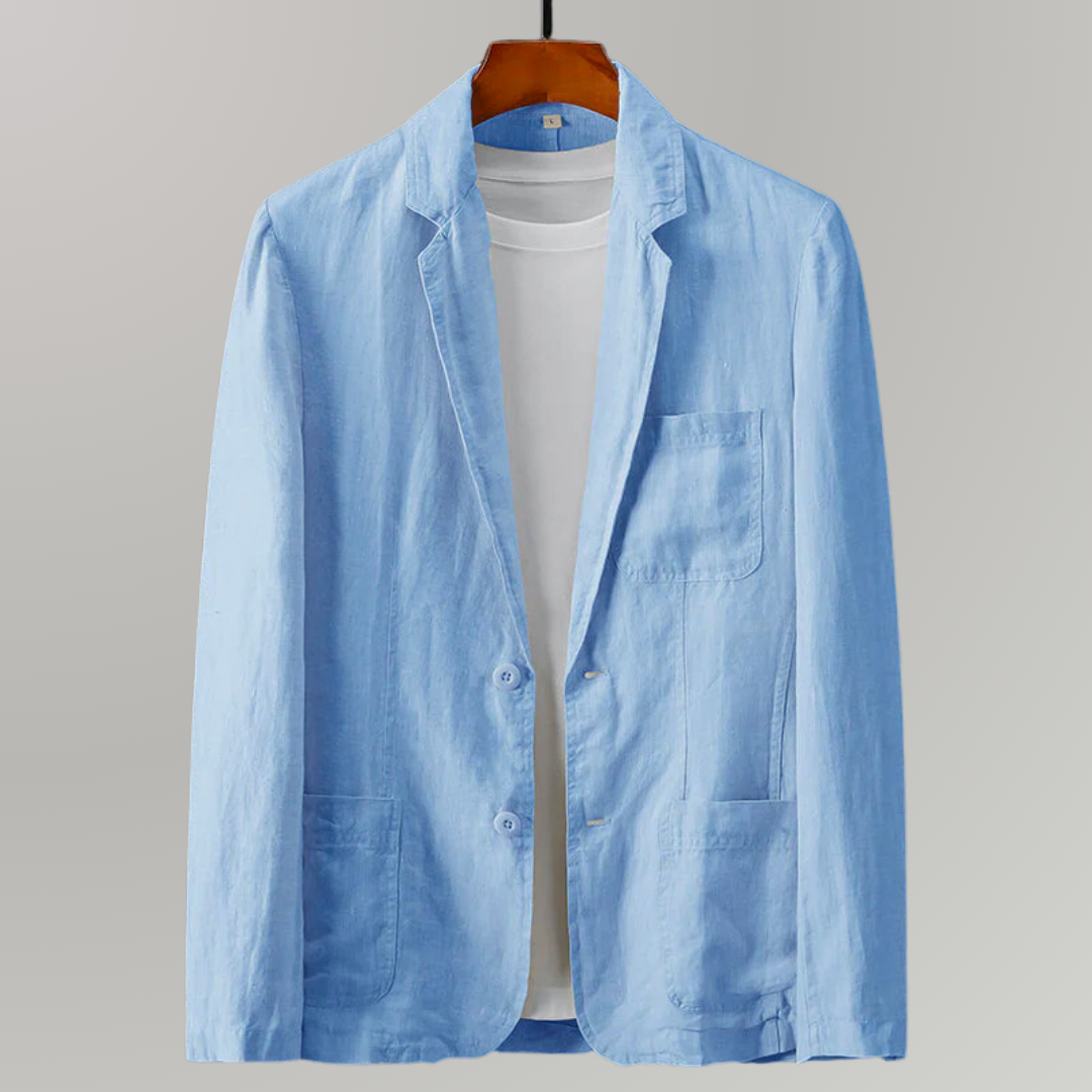 Milano-Calou Minimalist Linen Blazer