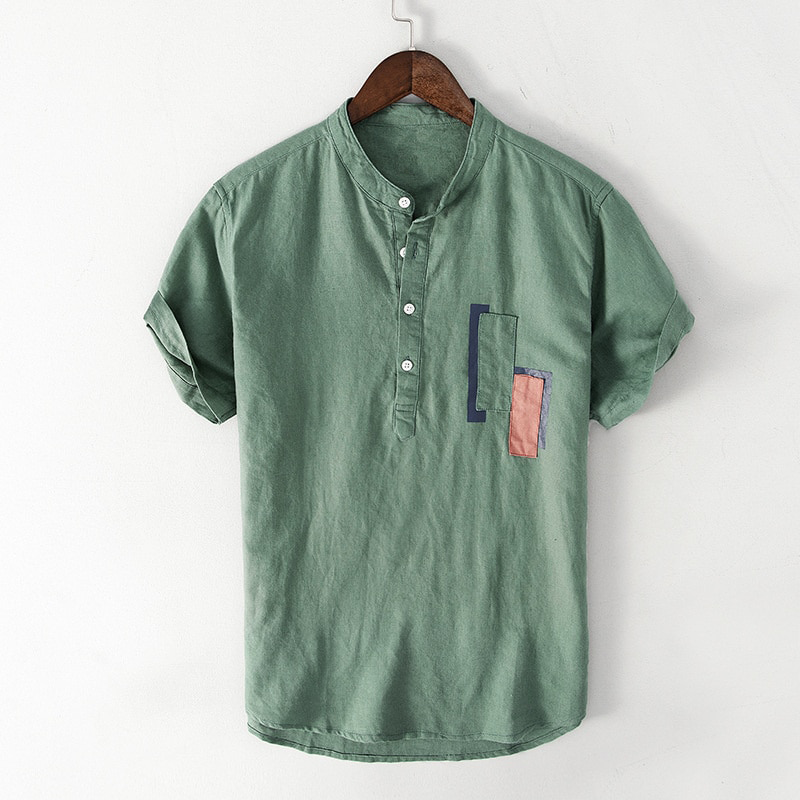 RUSSEL-ÉTROU CONTEMPORARY LINEN SHIRT