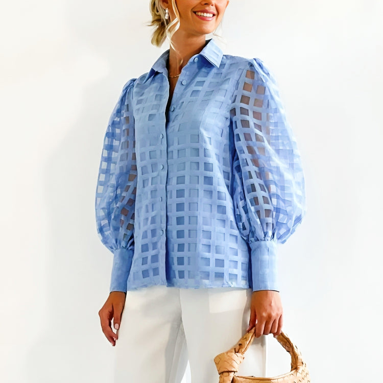 SENNA™ SKYLINE SHEER BLOUSE