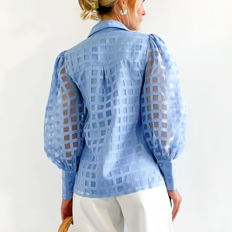 SENNA™ SKYLINE SHEER BLOUSE